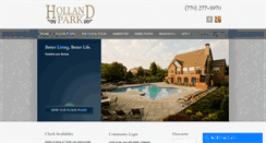 Desktop Screenshot of hollandparkga.com